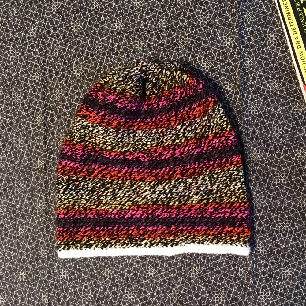Hand knit beanie